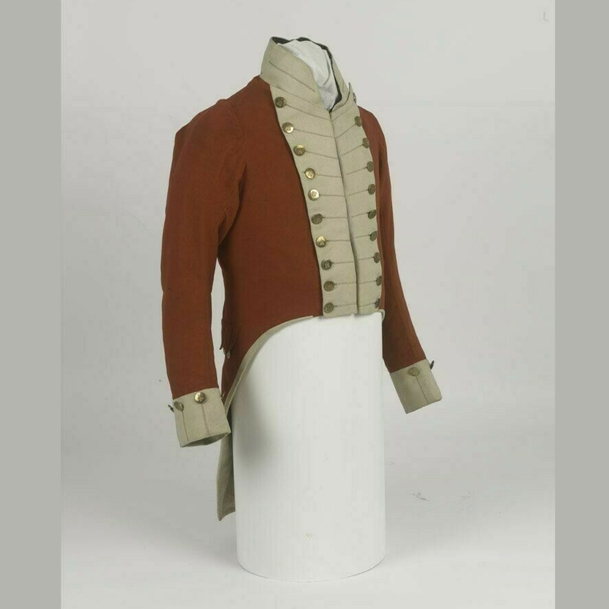 Mens British Brown Tail Coat Uniform Jacket - 634