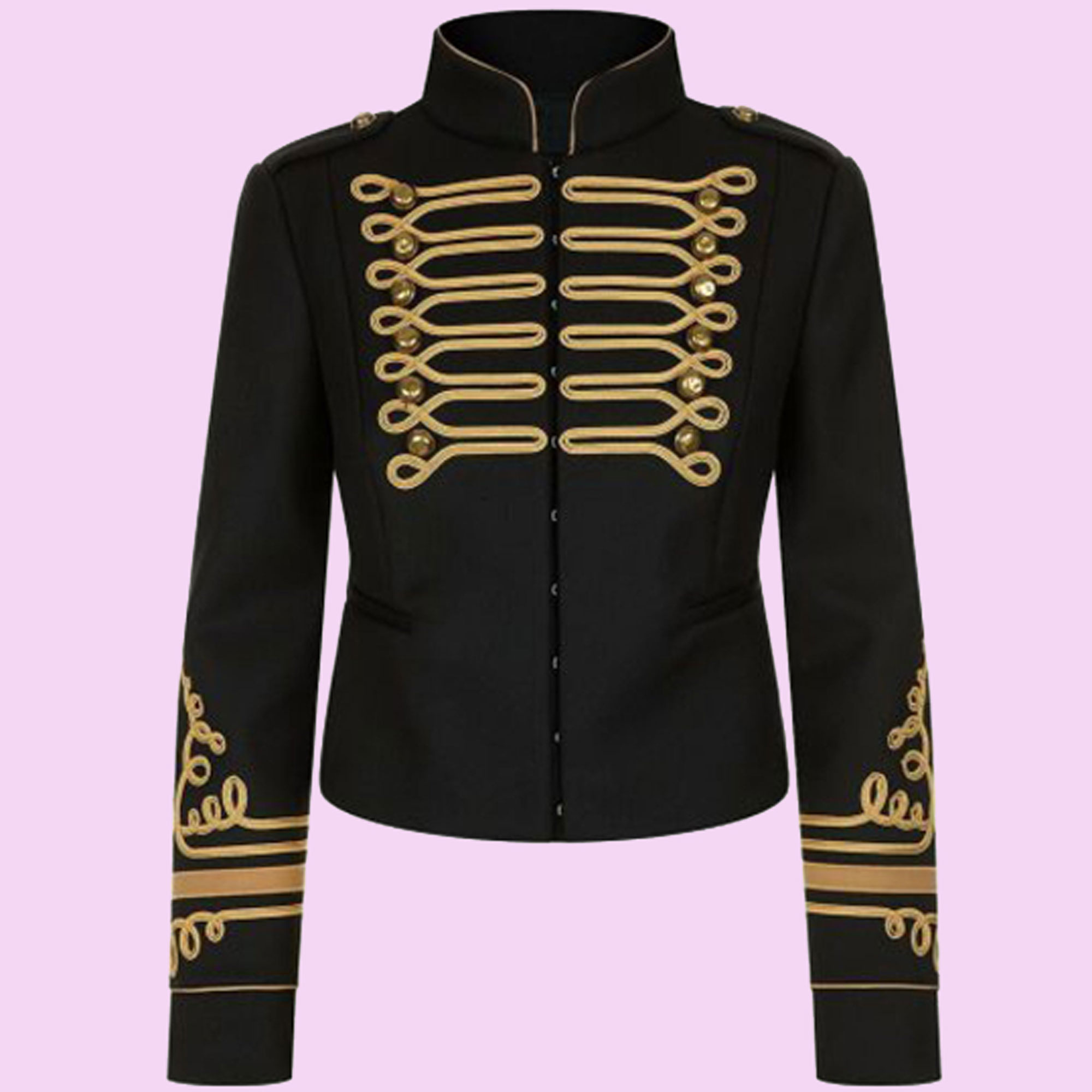 Black and gold discount military jacket womens