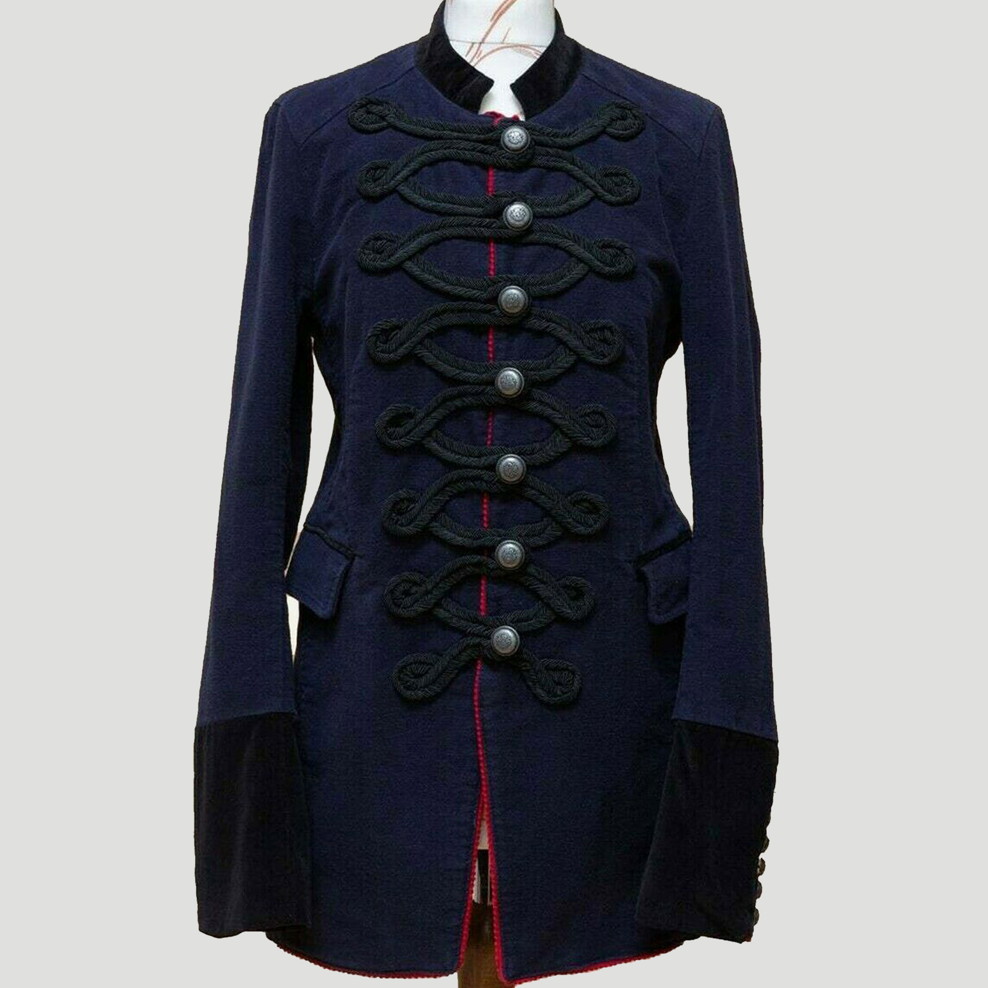 Buy New Hussar Military Navy Blue Jacket Fashion Jacket Hussar Jackets