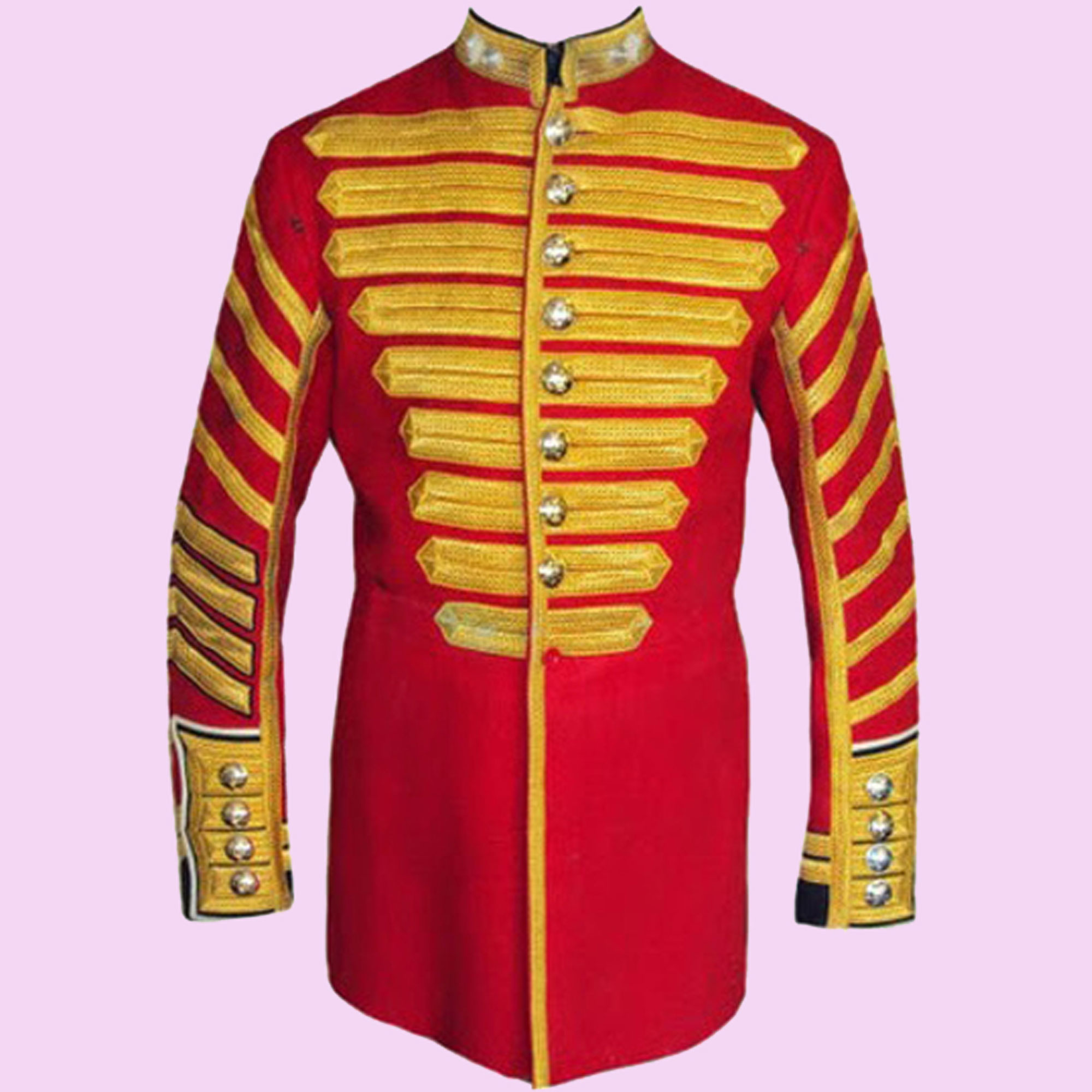 Buy Men's Grenadier Guards Drum Major Jacket,Men fashion braided jacket