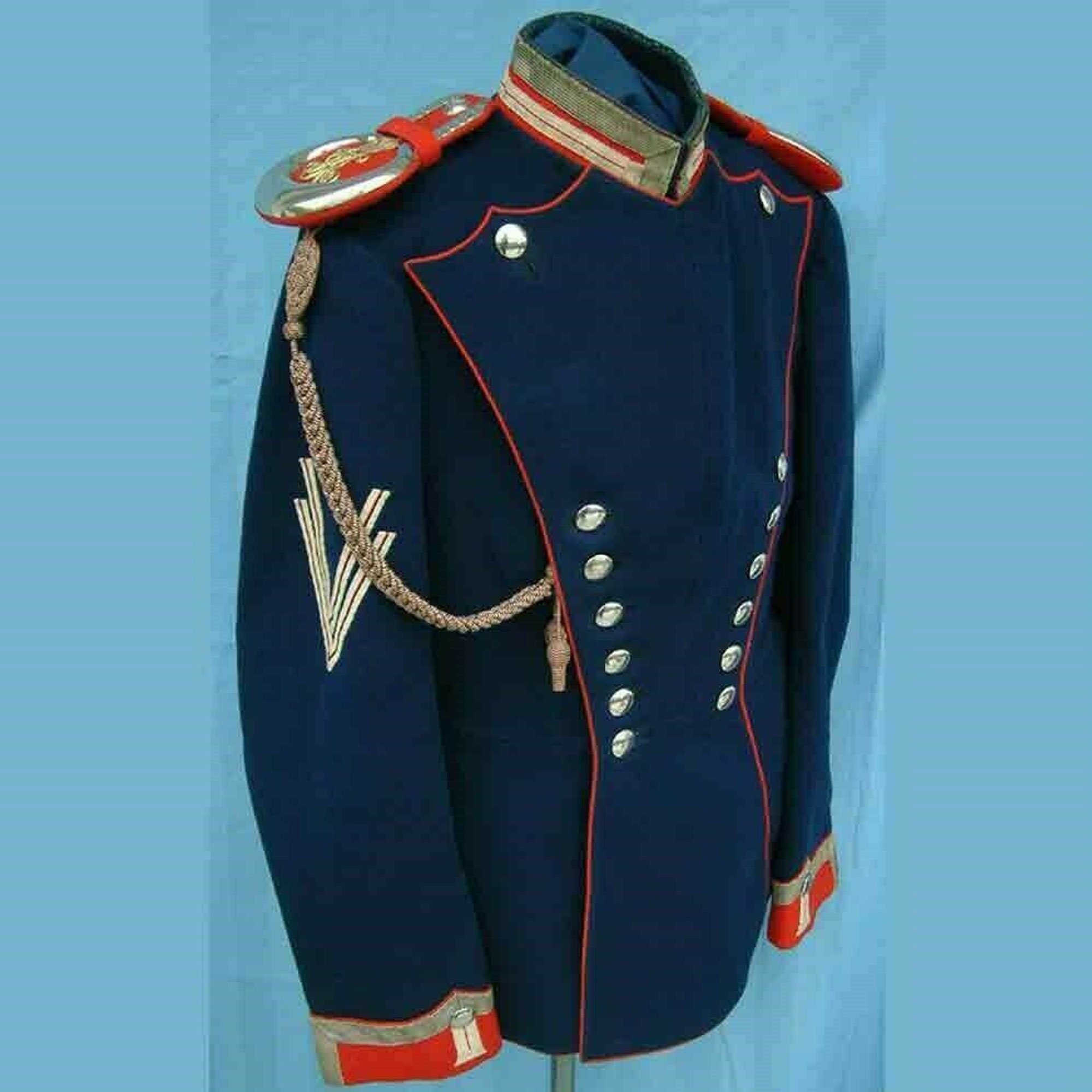 New British Military Officer Navy Blue Wool Jacket Coat  - 515
