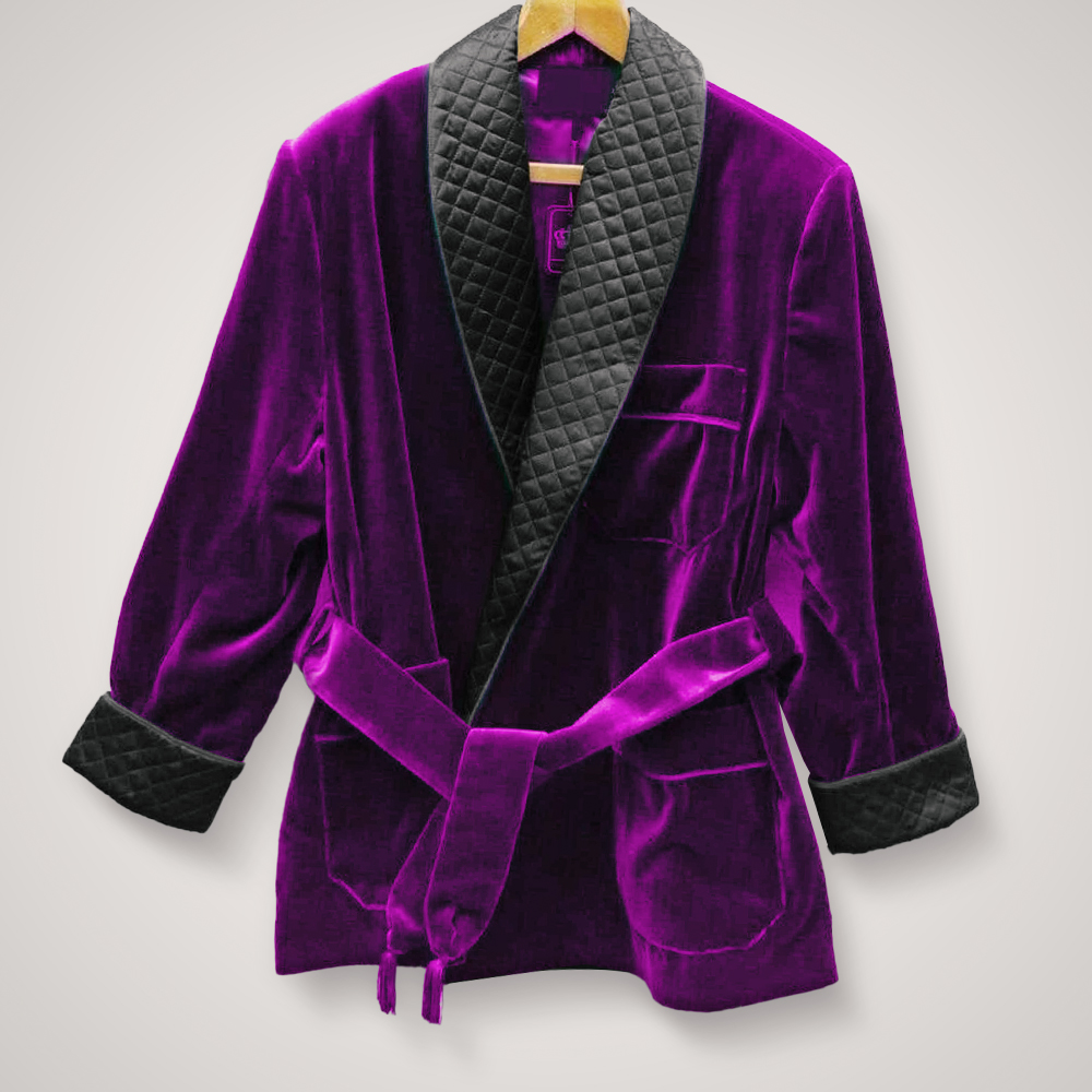 Purple Smoking Jacket - HJ010