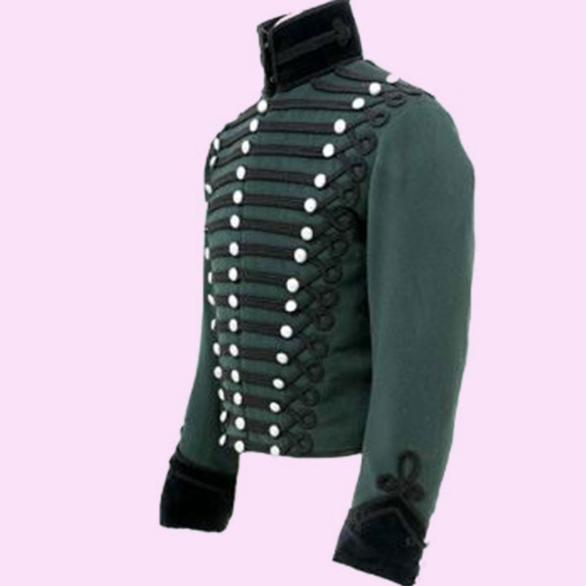 Buy Steampunk Military Uniform leather hussar jacket,Napoleonic ...