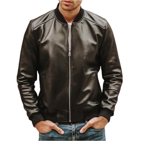 Buy Men’s Black Padded Leather Biker Jacket - Hussar Jackets