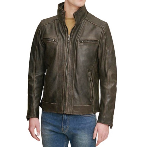 Buy Men's Dark Brown Leather Jacket - Hussar Jackets