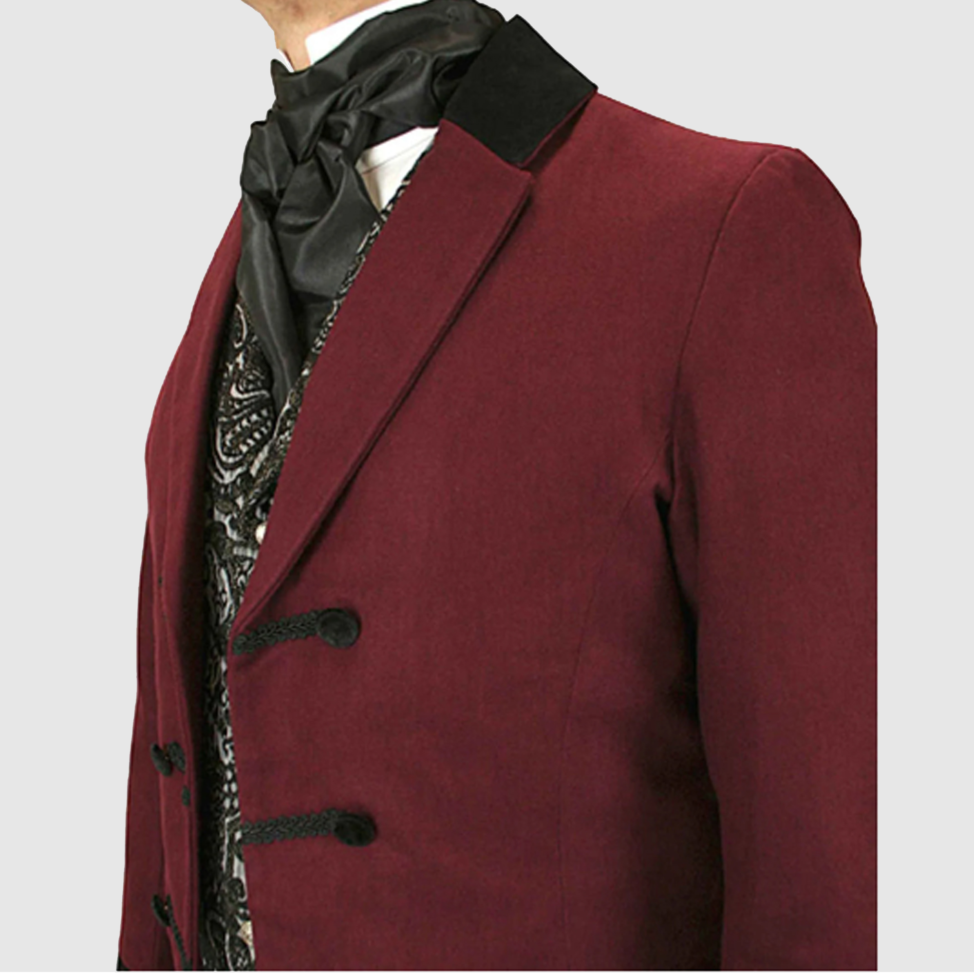 Tailcoat Jacket Rocker Burgundy Regency Sovereign Wool Tailcoat - Hussar Jackets