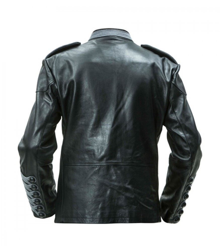 Buy Men's Leather Hussars Jacket with Grey Frogging Jacket Hussar Jackets