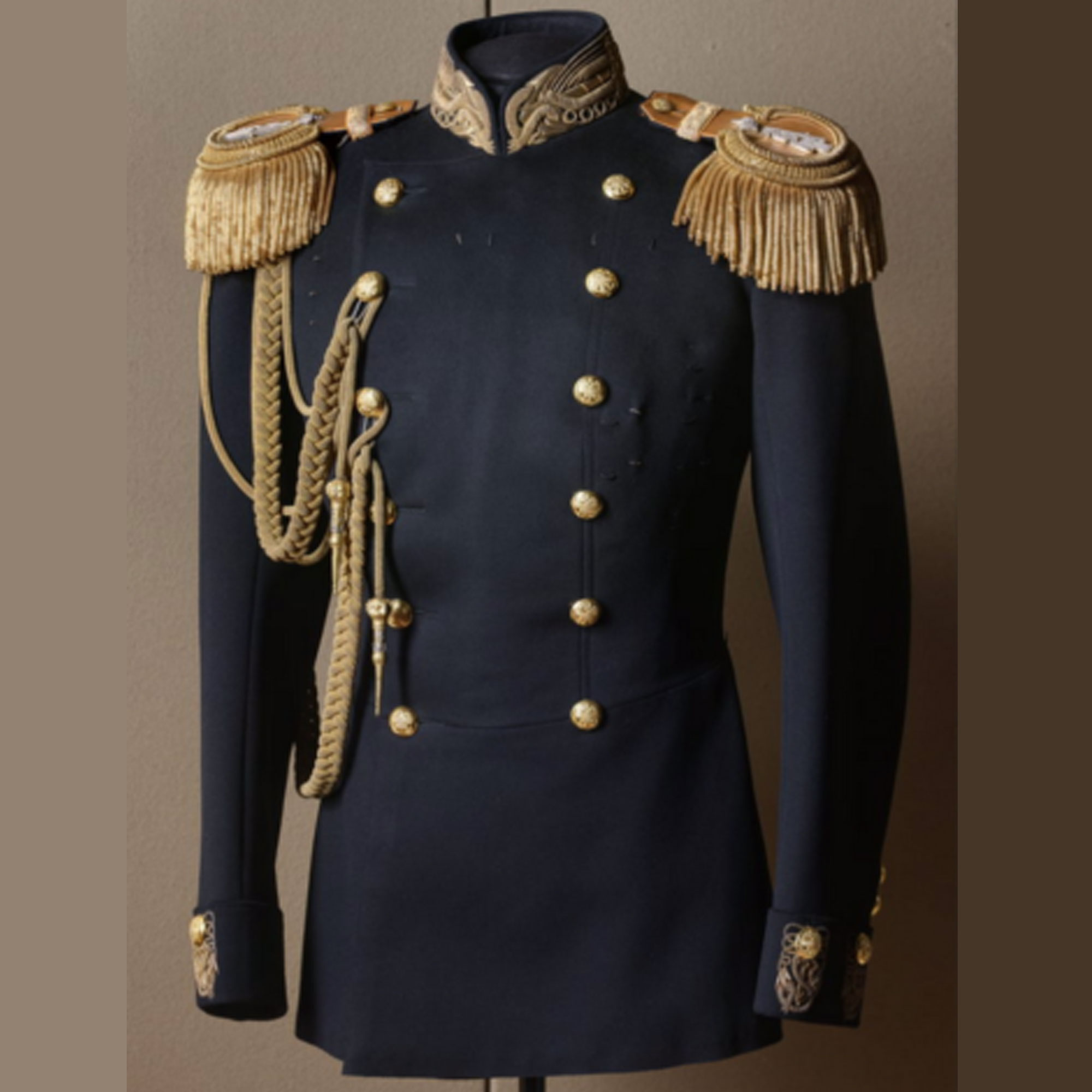 New Men's Black Military Uniforms Period British Jacket Coat  - 591