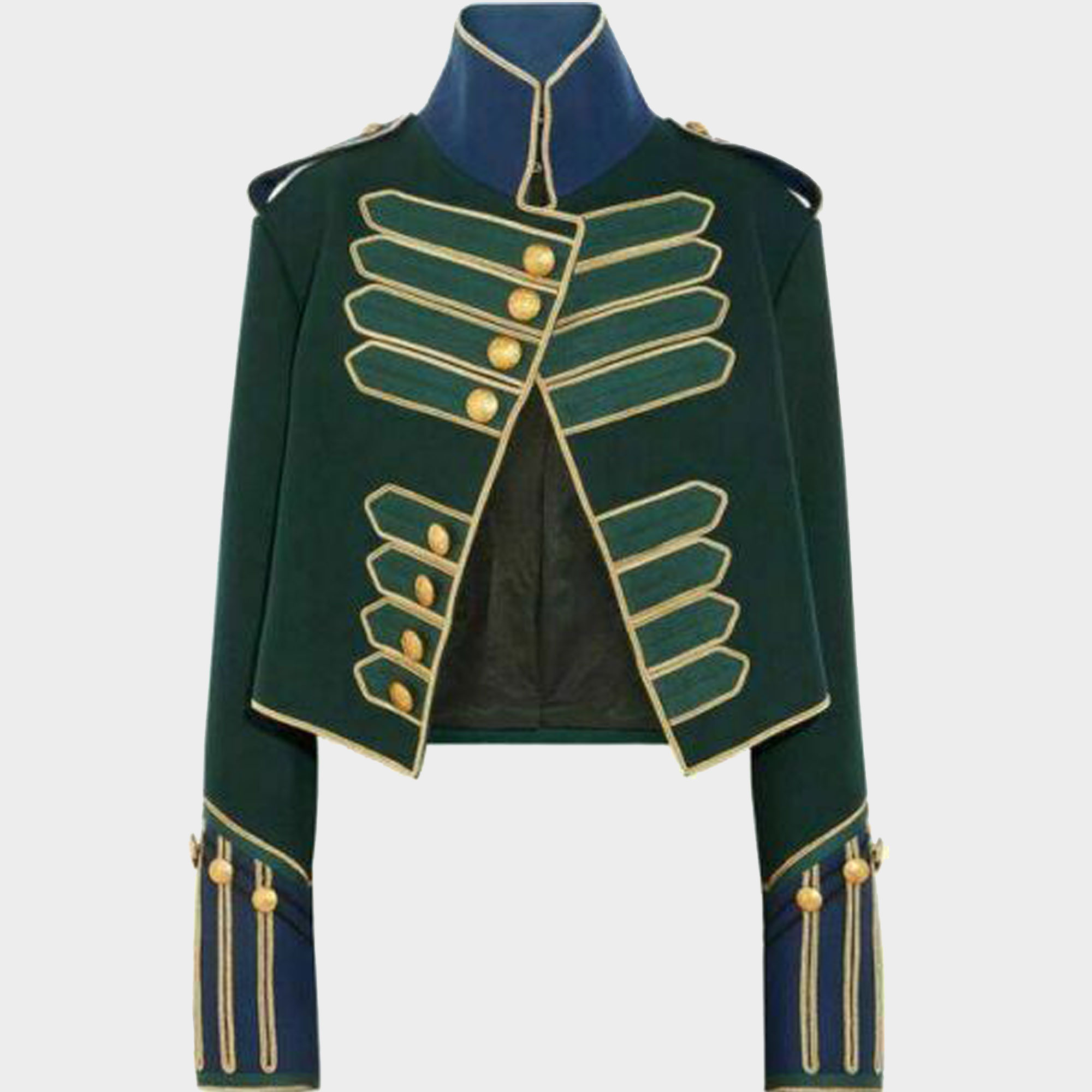 Buy New Men's Green Military Jacket Hussar Jackets