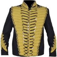Men's Black Ceremonial Hussar Officers Military Jacket – Imperial Highland  Supplies