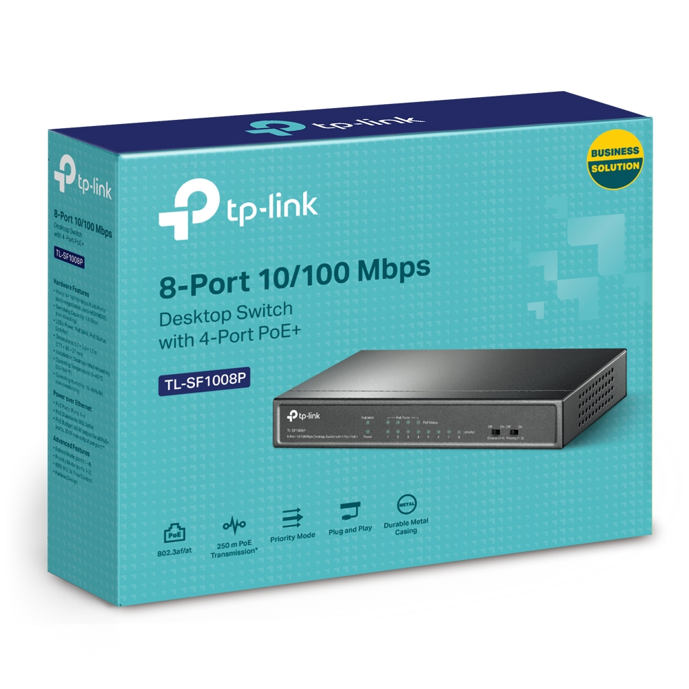 TP-LINK 8-Port Switch TL-SF1008P V5