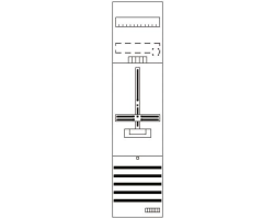 ABB ZÃ¤hlerfeld DF17G1 7RE 1Z VV.m.ZK.