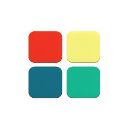 Ascom Colored Stickers suitable for belt clip 660585 Pack of 4