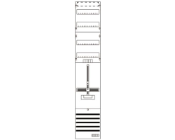 ABB ZÃ¤hlerfeld DF19G1V 9RE 1Z+2RE VV.m.ZK.