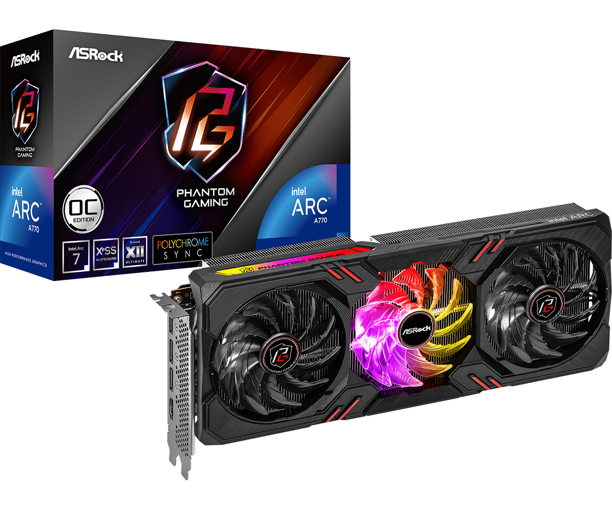 ASRock VCX A770 PG 16GB Intel Arc Phantom Gaming