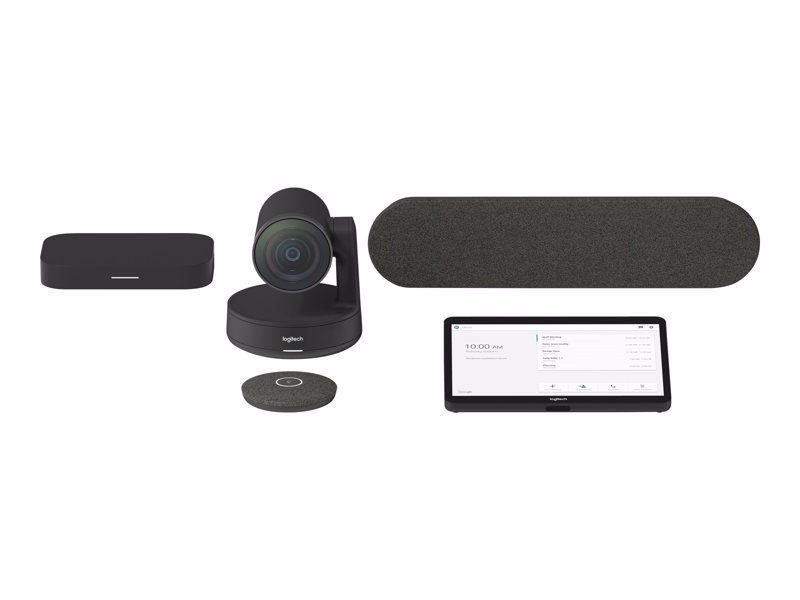 Logitech Medium Google Meet Rooms with Tap + Rally System + Meet Compute