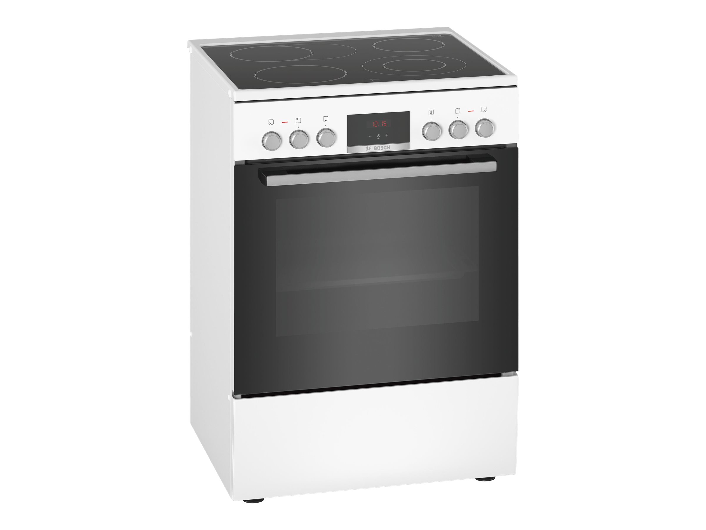 Bosch Serie 4 HKR39C220 - Freestanding cooker - White - Rotary,Touch - Front - 1.2 m - Electronic - HKR39C220