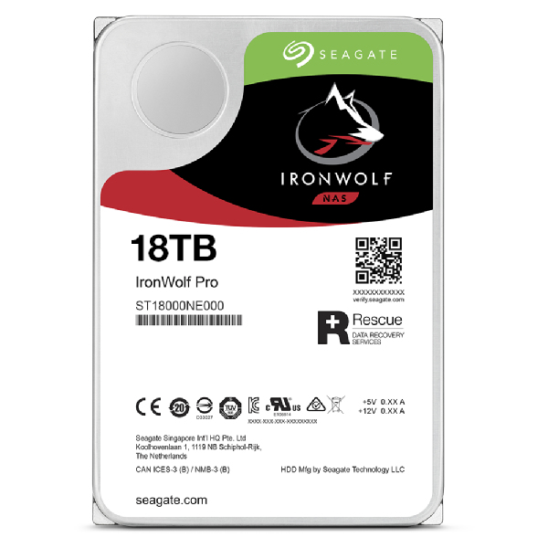 Seagate IronWolf Pro 18TB ST18000NT001 HDD