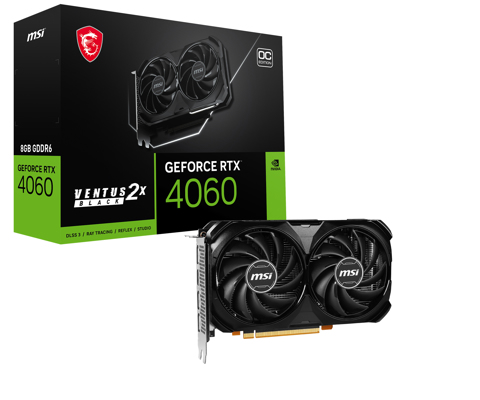 MSI RTX 4060 VENTUS 2X BLACK 8G OC - V516-004R