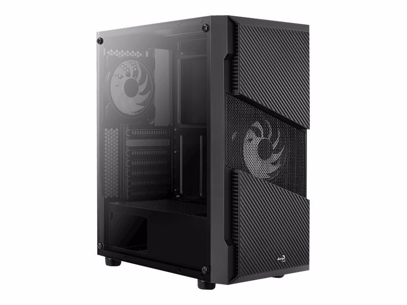 Tour midi AeroCool Menace Saturn RGB, verre trempé