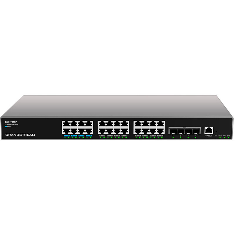 Grandstream GWN7813P - Switch administrable couche 3 24 ports PoE - Nombre de ports :
