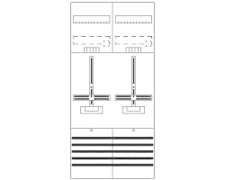 ABB ZÃ¤hlerfeld DF27B2 7RE 2Z VV.m.ZK.