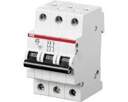 ABB S203-B63 - Leitungsschutzschalter Char. B 63 A 3 polig