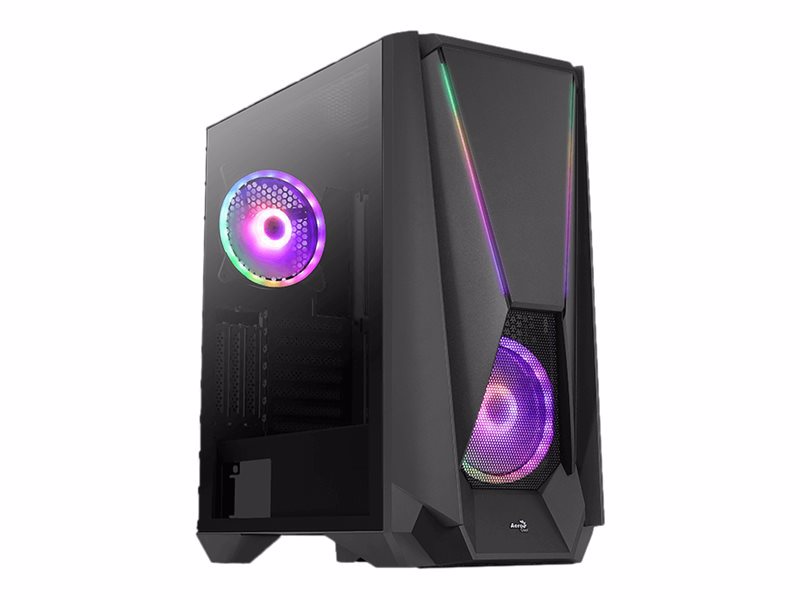 Mini-tour AeroCool Big Visor, micro-ATX, 2 ventilateurs ARGB