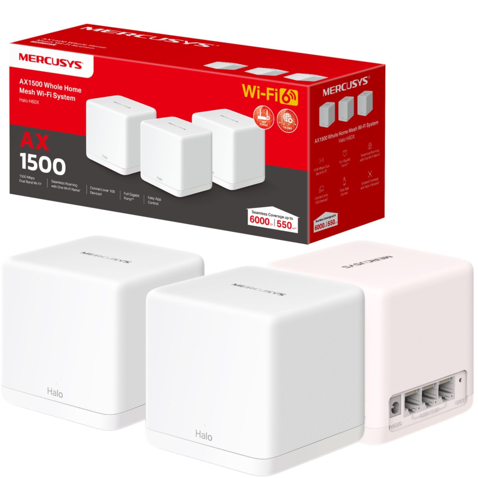 TP-Link Mercusys Halo H60X(3-pack)