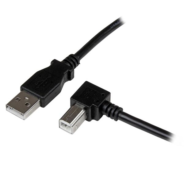StarTech 1m USB 2.0 A to Right Angle B Cable - USBAB1MR