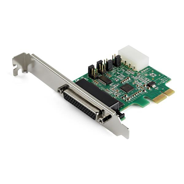 StarTech 4 Port PCI Express RS232 Serial Adapter Card - 16950 UART - 256-byte FIFO Cache - PCI E Serial Card - Serial Adapter - PCIe - RS-232 x 4 - PEX4S953