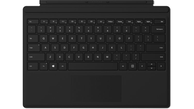 TYPE COVER SURFACE PRO NOIR AVEC LECTEUR D EMPREINTE DIGITALE RÉTRO ÉCLAIRÉ. COMPATIBLE SURFACE PRO 3 SURFACE PRO 4 SURF