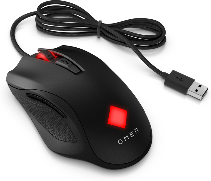 Souris USB à LED infrarouge HP OMEN Vector pour droitier, noire
