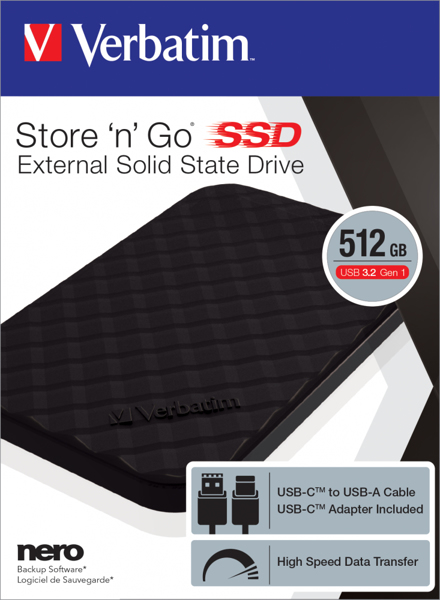 Verbatim Store 'n' Go - SSD - 512 GB - 53250
