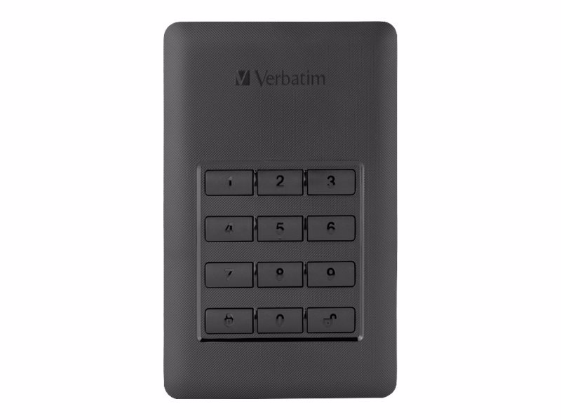 Verbatim Store 'n' Go secure portable HDD with keyboard access - 53403