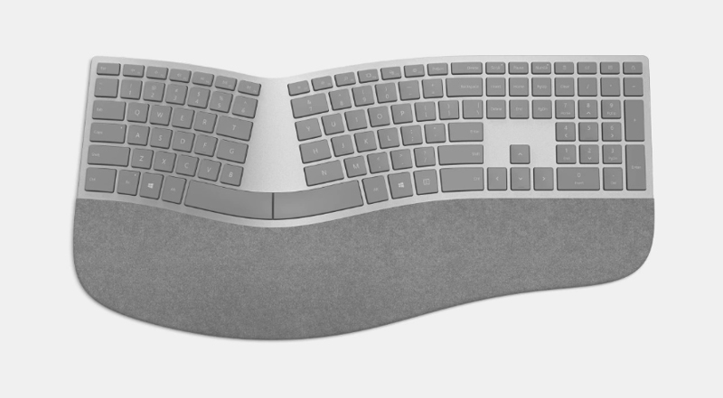 MS SURFACE CLAVIER GRIS ERGONOMIQUE BLUETOOTH