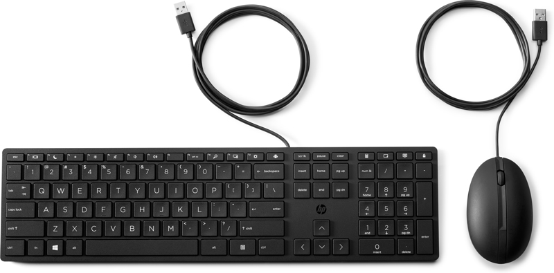 Ensemble clavier et souris pour ordinateur de bureau HP 320MK (allemand)