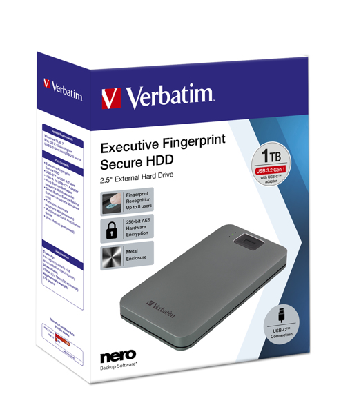 Verbatim Executive Fingerprint Secure - 1 To