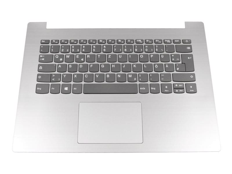 5CB0R13828 Tastatur inkl. Topcase DE (deutsch) grau/silber