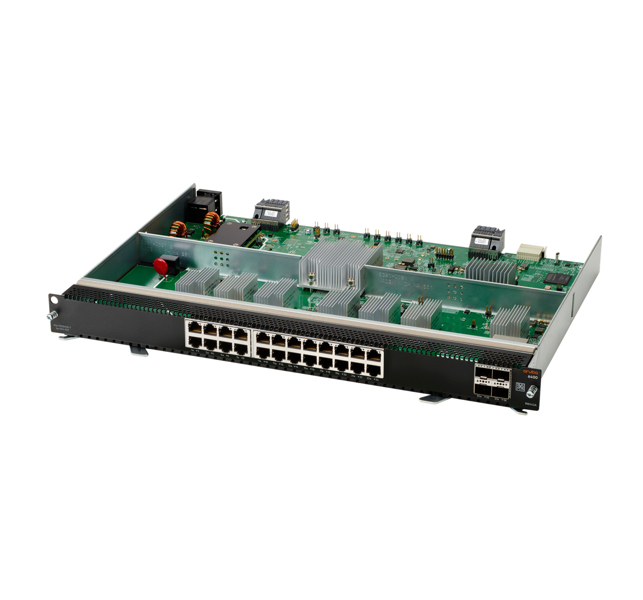 HPE Aruba 6400 Expansionsmodul 10Gb Ethernet x 24 + 1Gb Ethernet/10Gb Ethernet/25Gb Ethernet/50Gb Ethernet SFP56 x 4 - for HPE Aruba 6405, 6405 48SFP+, 6405 96G, 6410 - R0X42A