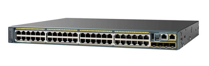 Catalyst 2960S 48 GigE PoE 740 W, base LAN 2 x 10G SFP+