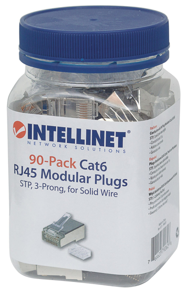 Lot de 90 fiches modulaires RJ45 Cat6 - STP