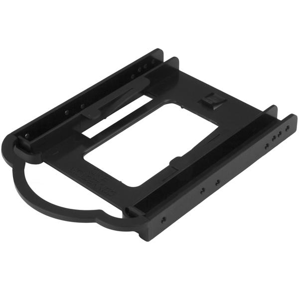 StarTech BRACKET125PTP Mounting Rail for 3.5" Drive Bay (Pack of 5, 2.5" SSD/HDD, Tool-Free Installation) - Storage Bay Adapter - 3.5" to 2.5" (8.9 cm to 6.4 cm) - Black (Pack of 5) - BRACKET125PTP