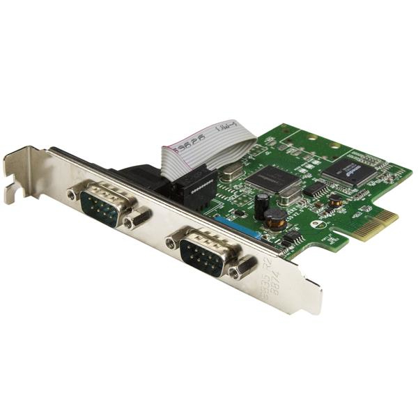 StarTech 2 Port PCIe Serial Card 16C1050 UART RS232 - PEX2S1050