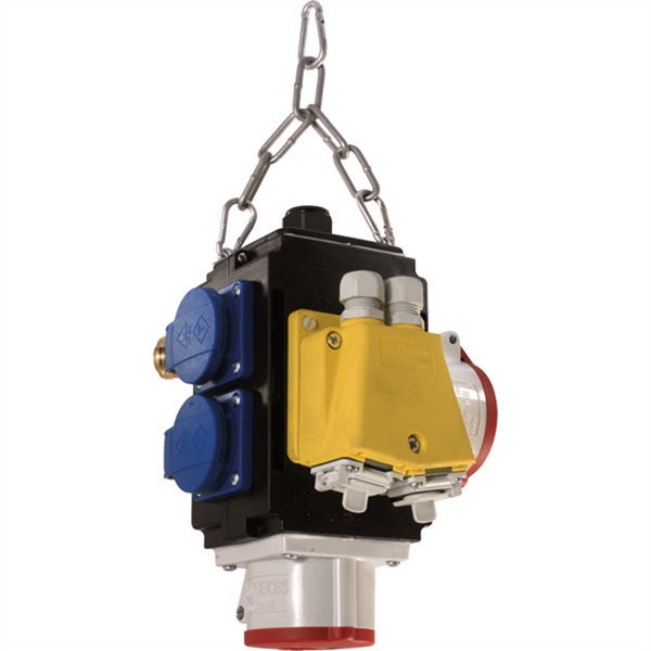 Bachmann , ENERGIEWÜRFEL2xCEE7/3 2xCEE 2x Rj45 CAT6 2xDruckluft - 349.311