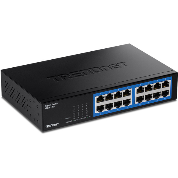 TRENDnet TEG-S17D 16 Port Desktop Switch Gigabit - TEG-S17D