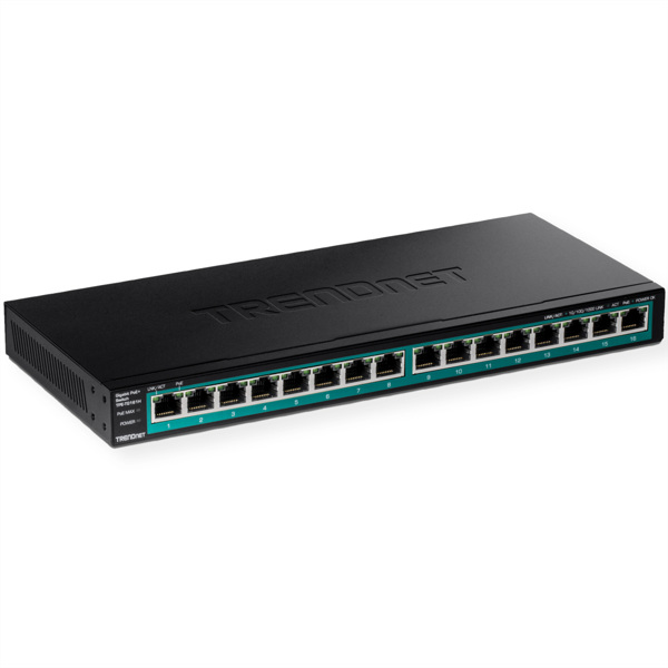 TRENDnet TPE-TG161H 16 Port PoE Switch - TPE-TG161H