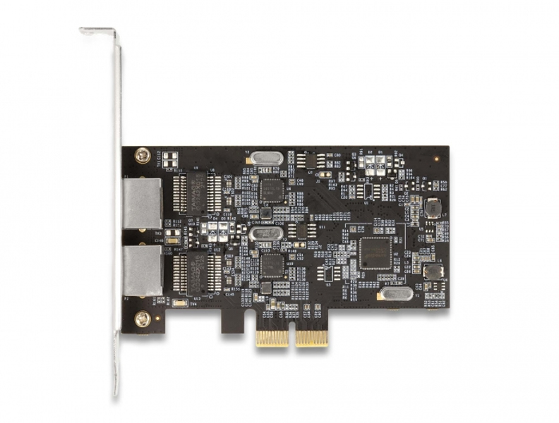 Delock PCIe x2 card to 2 x 2.5 Gigabit LAN i225 - 89392
