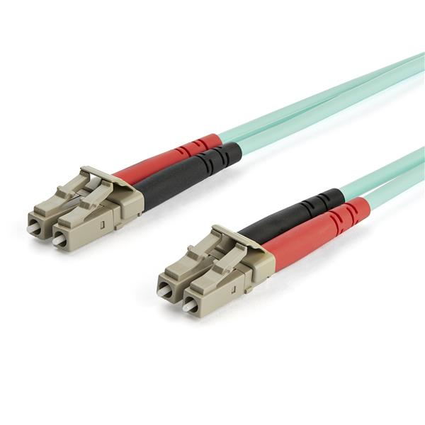 StarTech 7m OM3 LC to LC Multimode Duplex Fiber Optic Patch Cable - Aqua - 50/125 - LSZH Fiber Optic Cable - 10Gb (A50FBLCLC7) - Patch cable - 7 m - Aquamarine - A50FBLCLC7