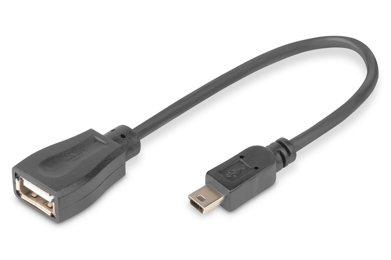DIGITUS USB 2.0 OTG Mini-B vers un câble 0,2 m